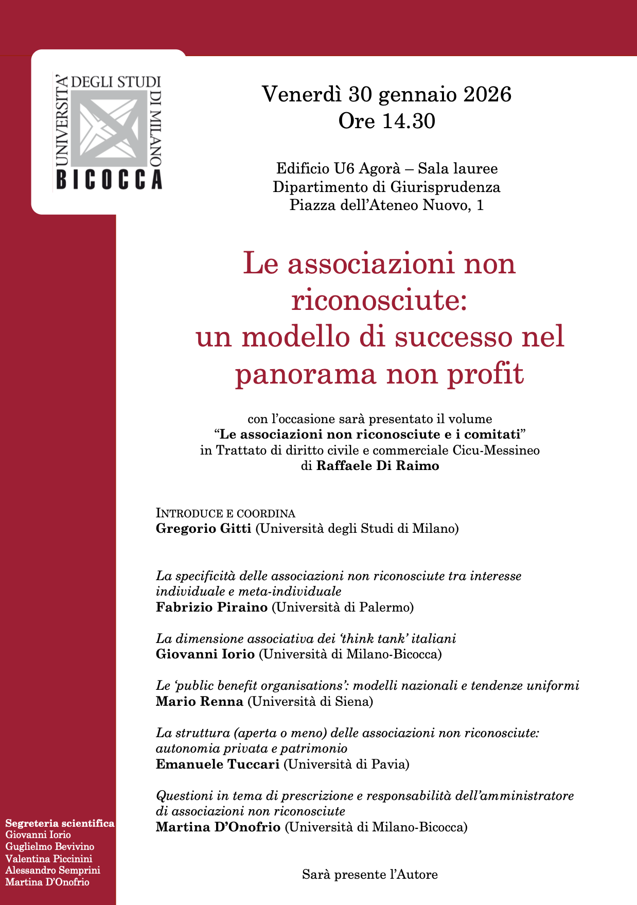 Unrecognised Associations: A Successful Model in the Non-Profit Landscape